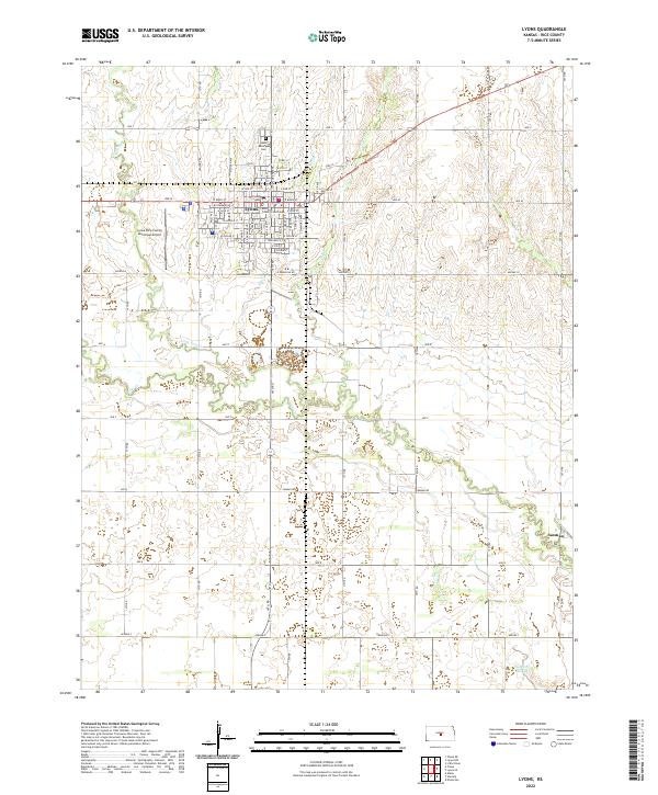 USGS Topographic Map – Lyons