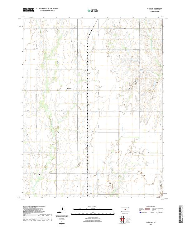 USGS Topographic Map – Lyons NW