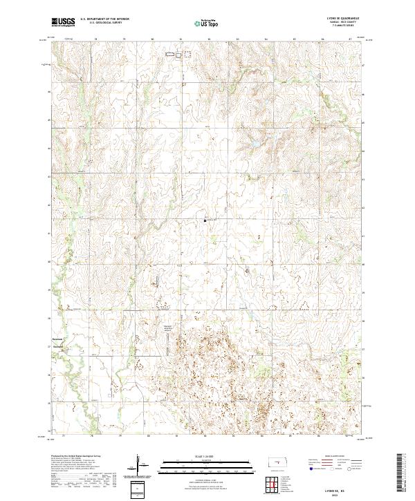 USGS Topographic Map – Lyons SE