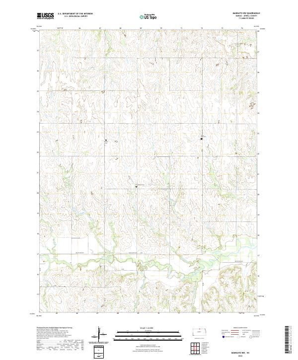 USGS Topographic Map – Mankato NW