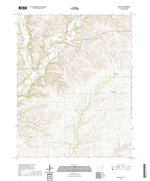 USGS Topographic Map – Maple City