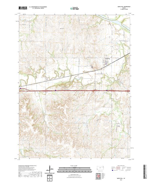 USGS Topographic Map – Maple Hill