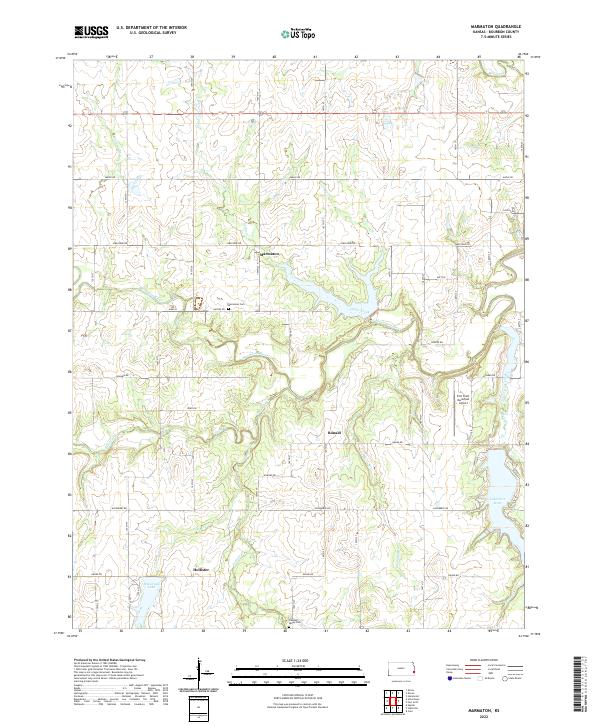USGS Topographic Map – Marmaton