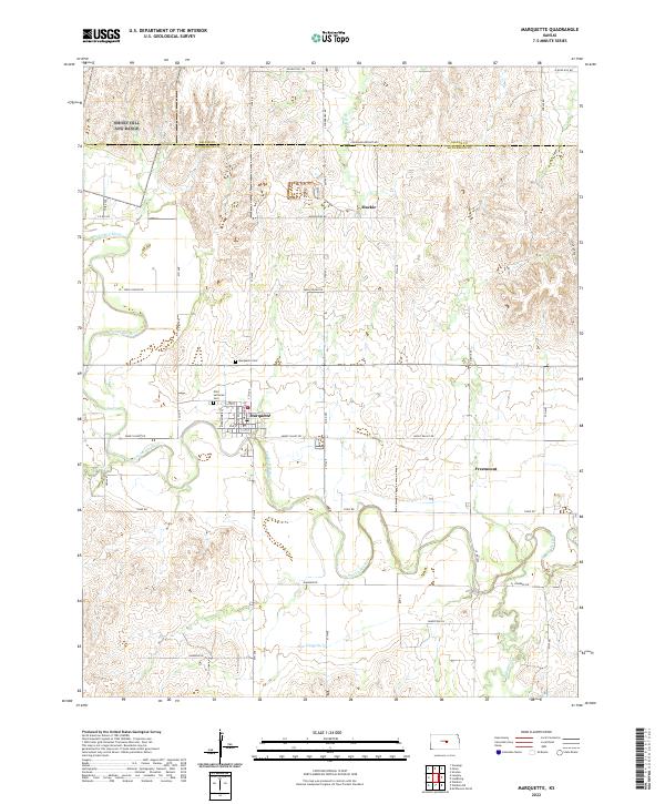 USGS Topographic Map – Marquette