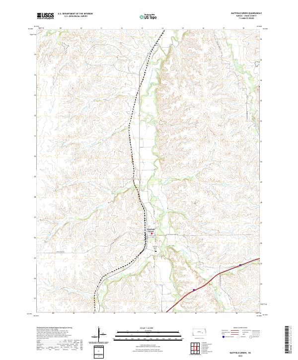 USGS Topographic Map – Matfield Green