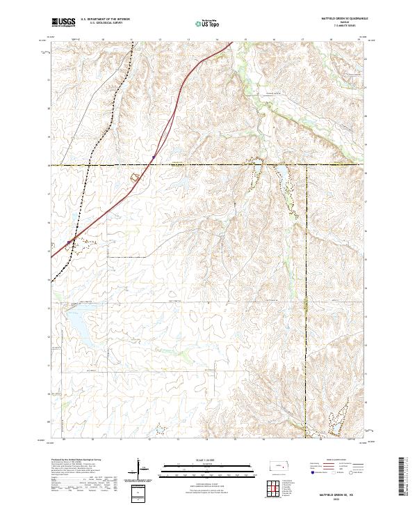 USGS Topographic Map – Matfield Green SE