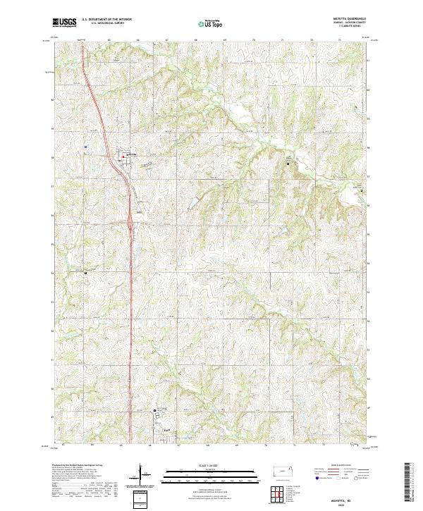 USGS Topographic Map – Mayetta