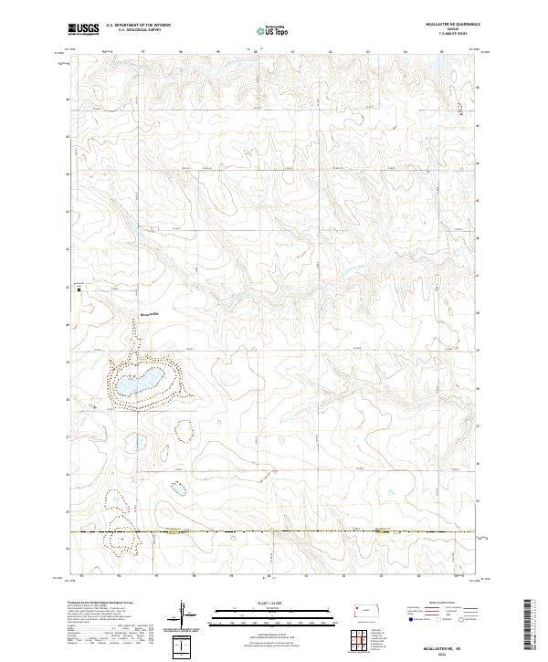USGS Topographic Map – McAllaster NE