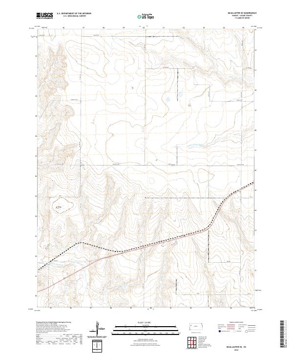 2022 Map of McAllaster SE, 2022 Print