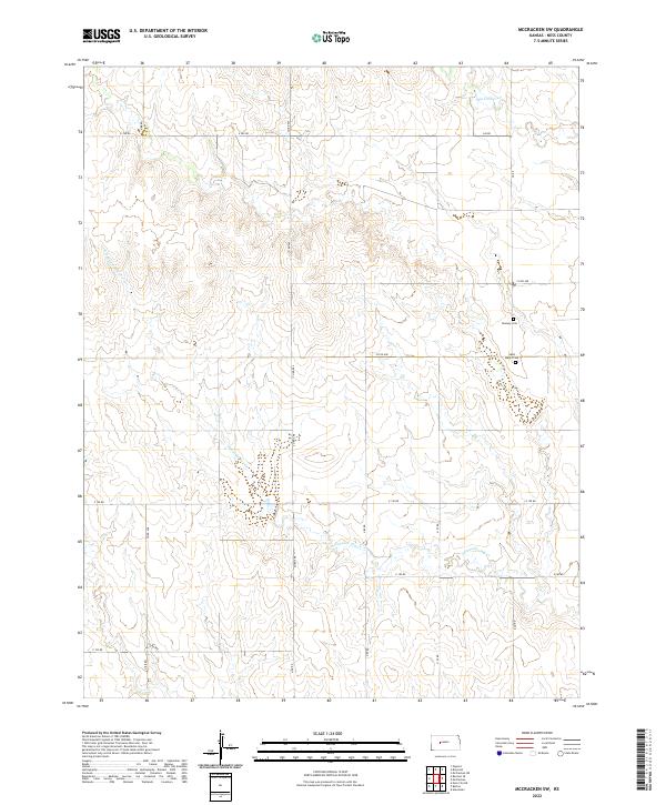 USGS Topographic Map – McCracken SW