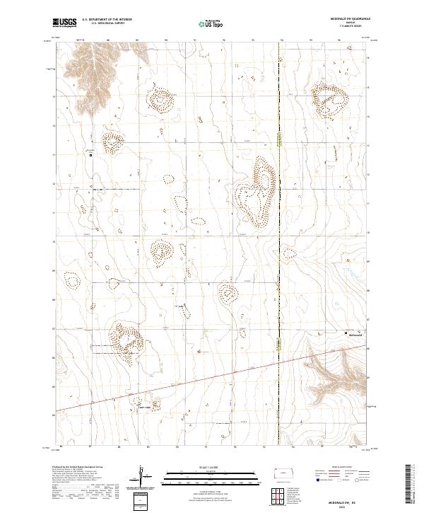 USGS Topographic Map – McDonald SW