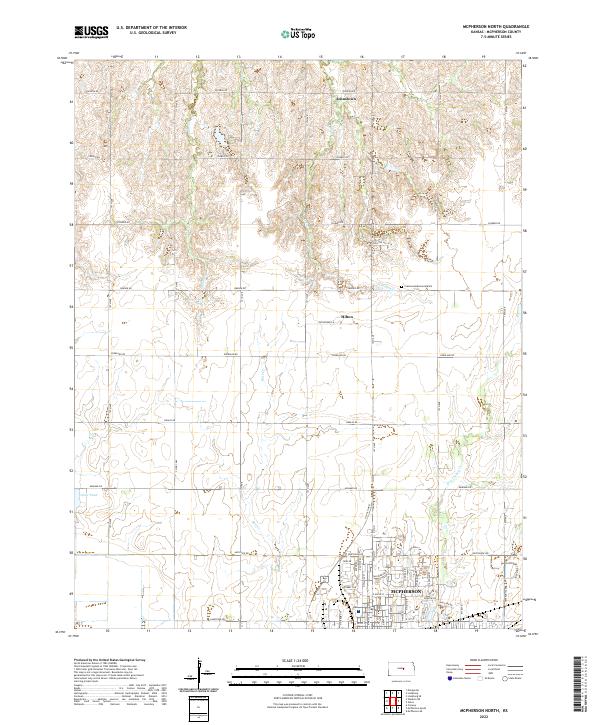 USGS Topographic Map – McPherson North