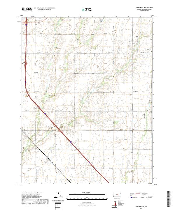 USGS Topographic Map – McPherson SE