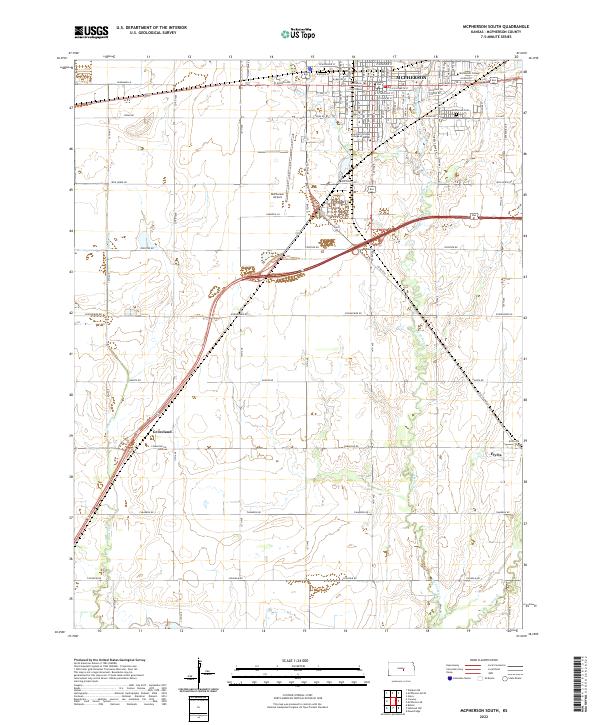 USGS Topographic Map – McPherson South
