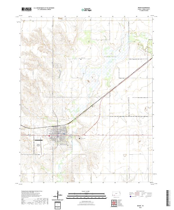 USGS Topographic Map – Meade