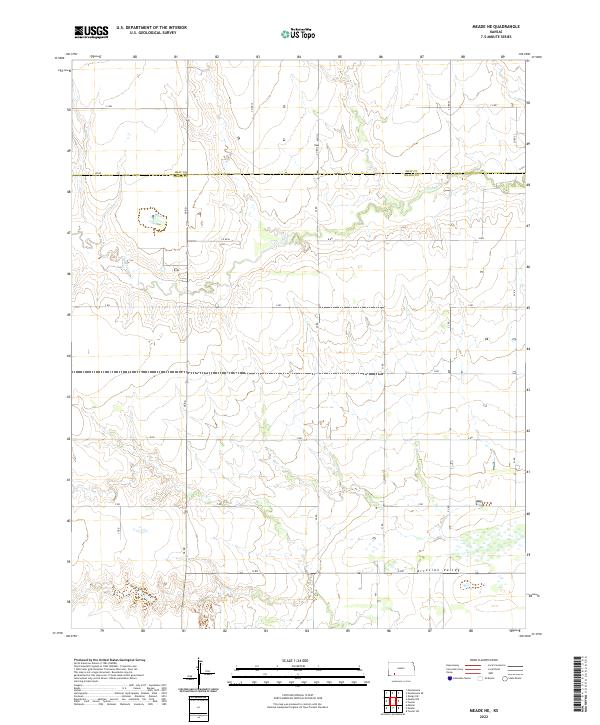 USGS Topographic Map – Meade NE