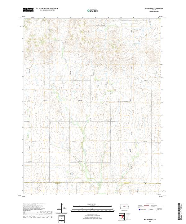 USGS Topographic Map – Meades Ranch