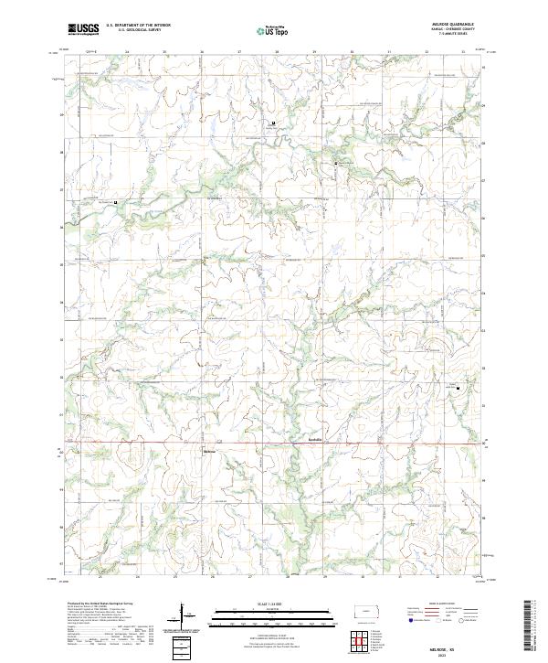 USGS Topographic Map – Melrose