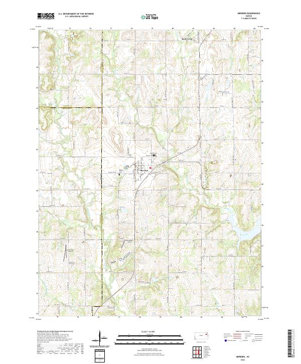 USGS Topographic Map – Meriden