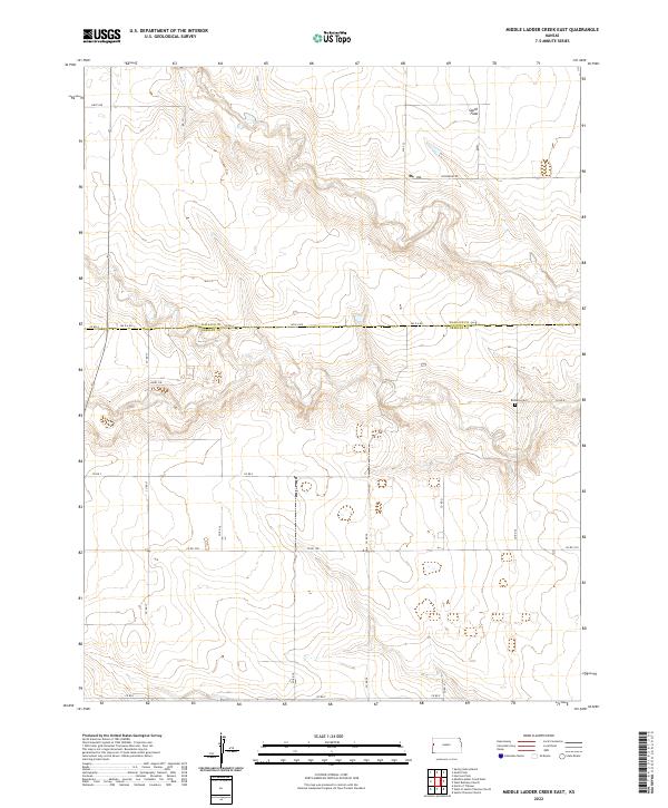 USGS Topographic Map – Middle Ladder Creek East
