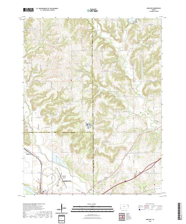 USGS Topographic Map – Midland