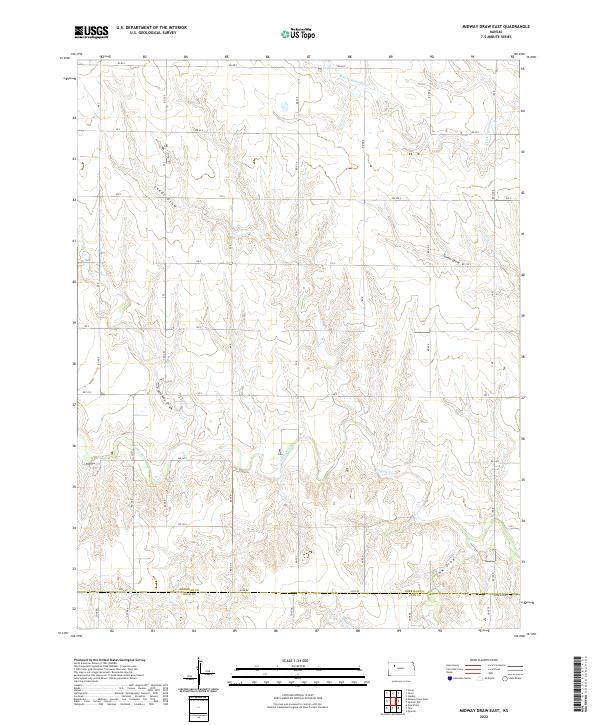 USGS Topographic Map – Midway Draw East