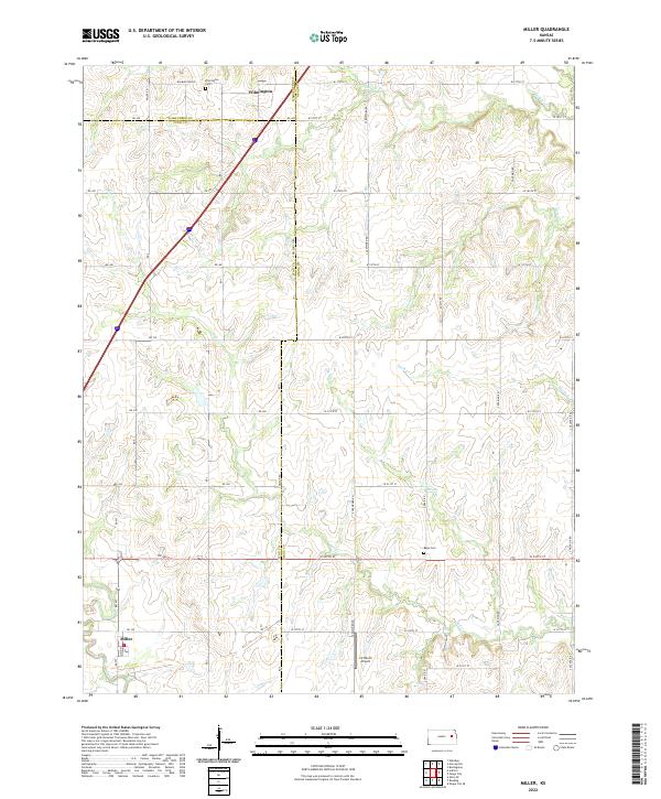 USGS Topographic Map – Miller