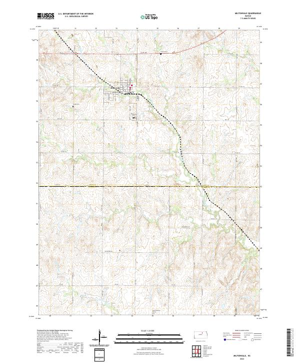 USGS Topographic Map – Miltonvale