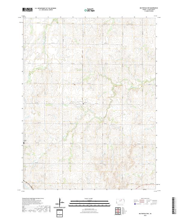 USGS Topographic Map – Miltonvale NW