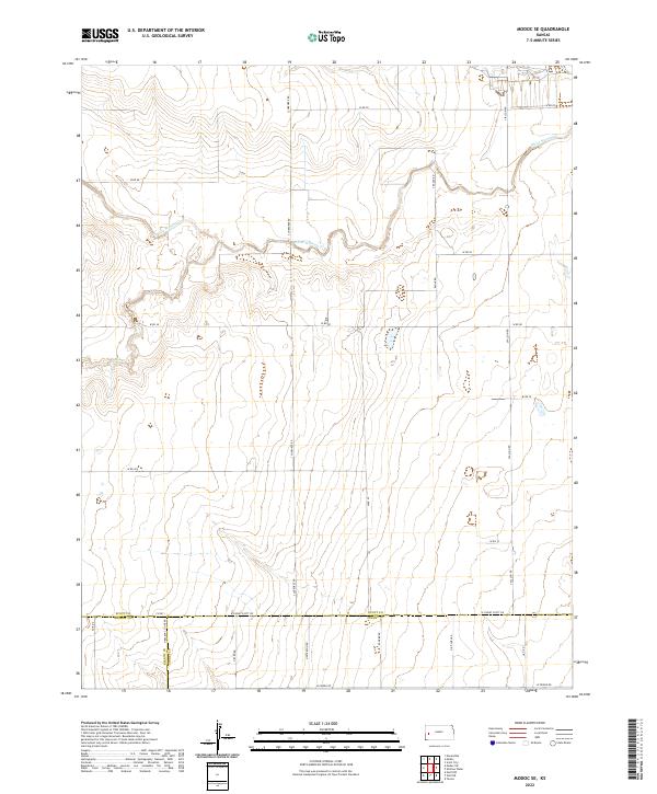 USGS Topographic Map – Modoc SE