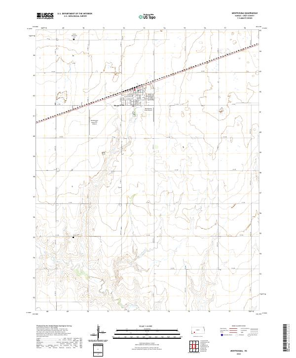 USGS Topographic Map – Montezuma