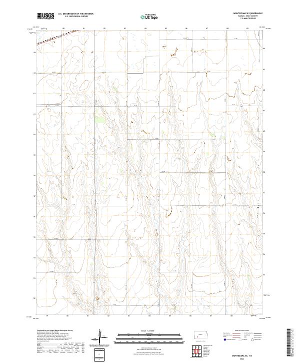 USGS Topographic Map – Montezuma SE