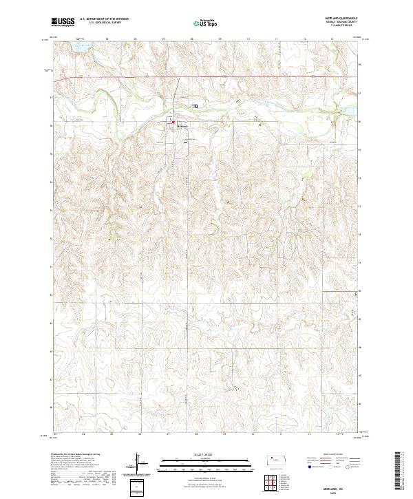 USGS Topographic Map – Morland