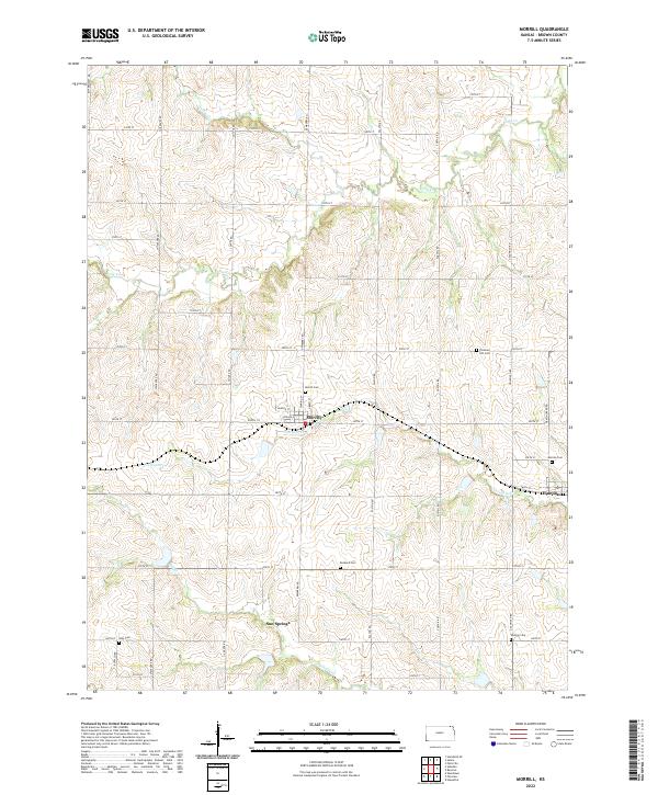 USGS Topographic Map – Morrill