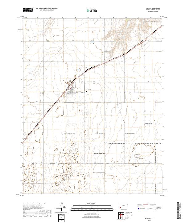 USGS Topographic Map – Moscow
