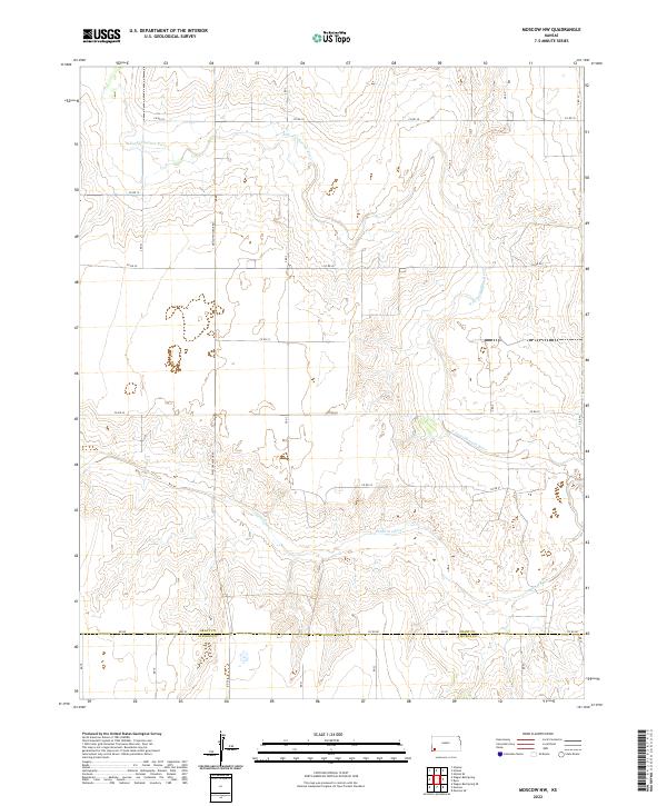 2022 Map of Moscow NW, 2022 Print