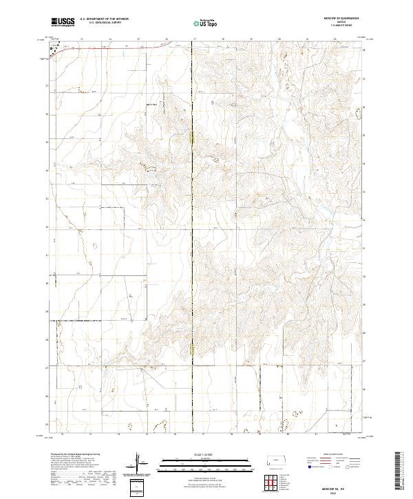 2022 Map of Moscow SE, 2022 Print