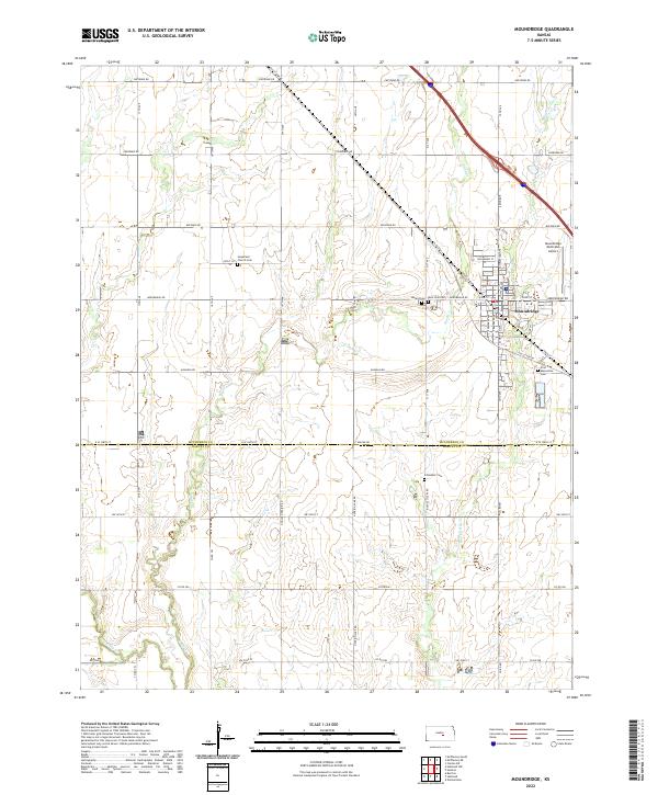 USGS Topographic Map – Moundridge