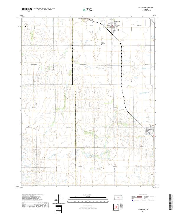 USGS Topographic Map – Mount Hope