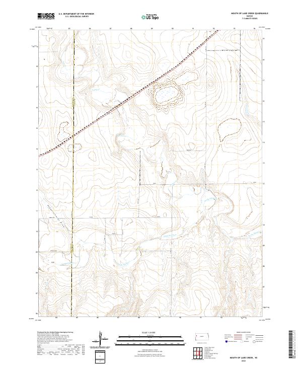 USGS Topographic Map – Mouth of Lake Creek