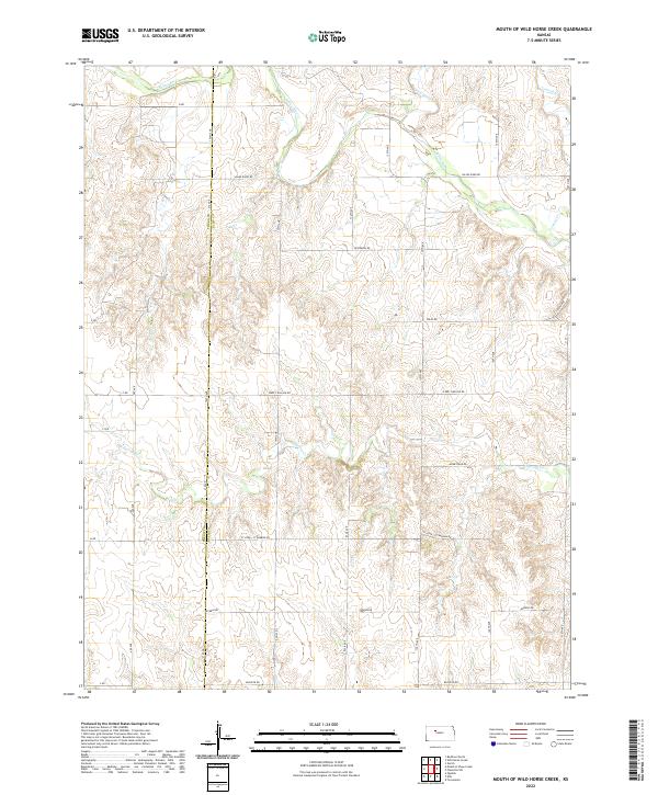 USGS Topographic Map – Mouth of Wild Horse Creek