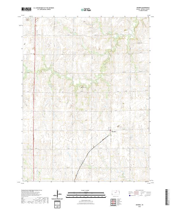 USGS Topographic Map – Munden
