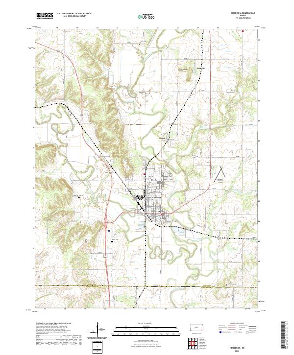 USGS Topographic Map – Neodesha