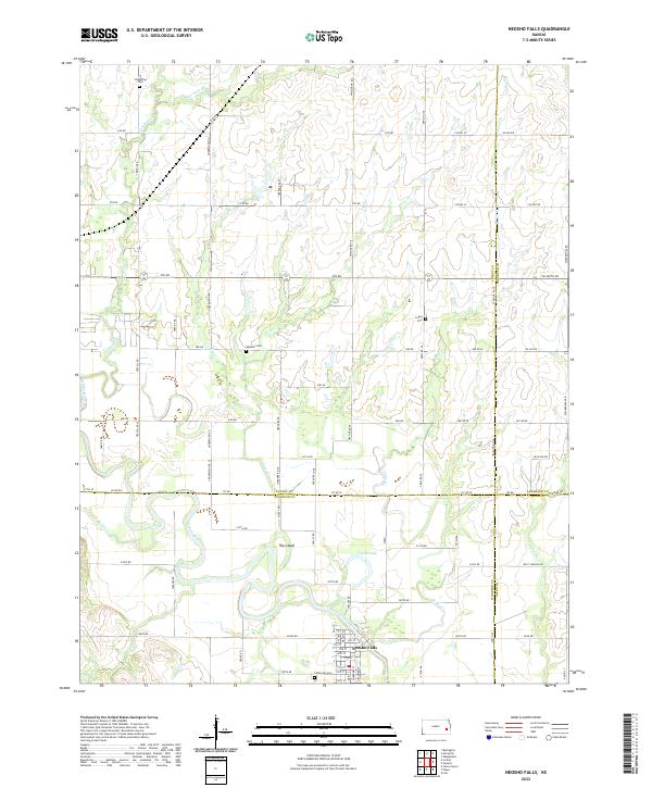 USGS Topographic Map – Neosho Falls