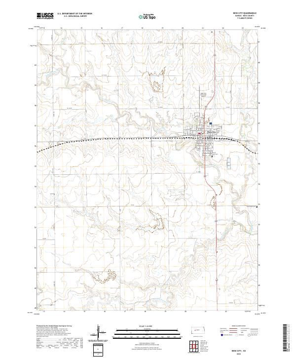 USGS Topographic Map – Ness City