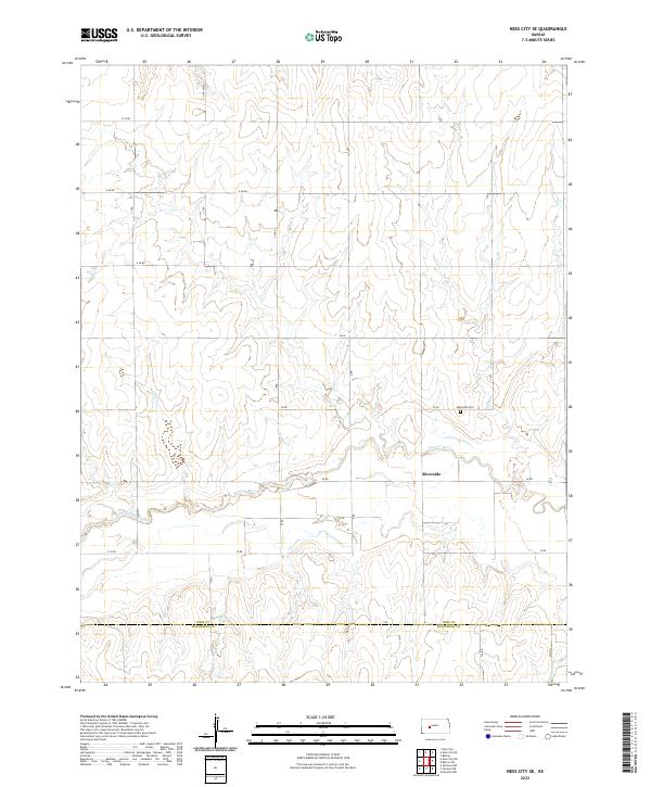 USGS Topographic Map – Ness City SE