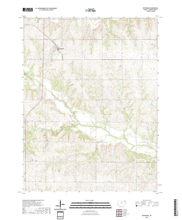 USGS Topographic Map – Netawaka