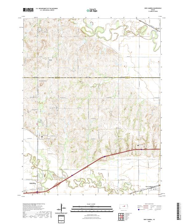 USGS Topographic Map – New Cambria