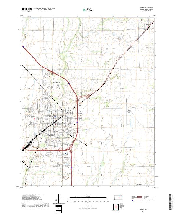 USGS Topographic Map – Newton