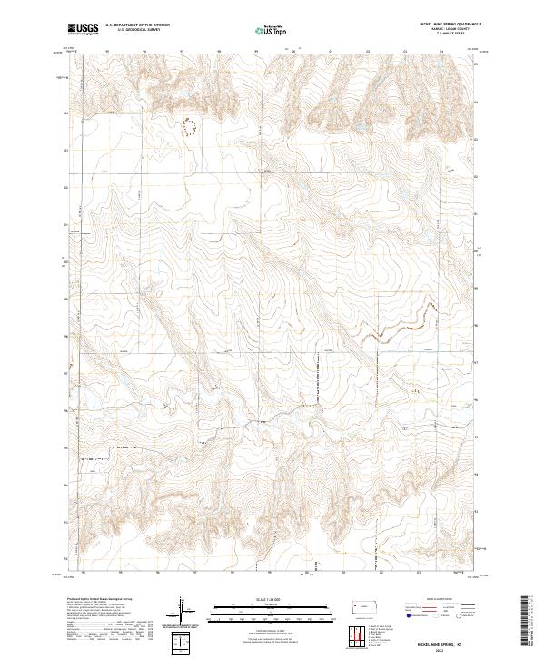 USGS Topographic Map – Nickel Mine Spring